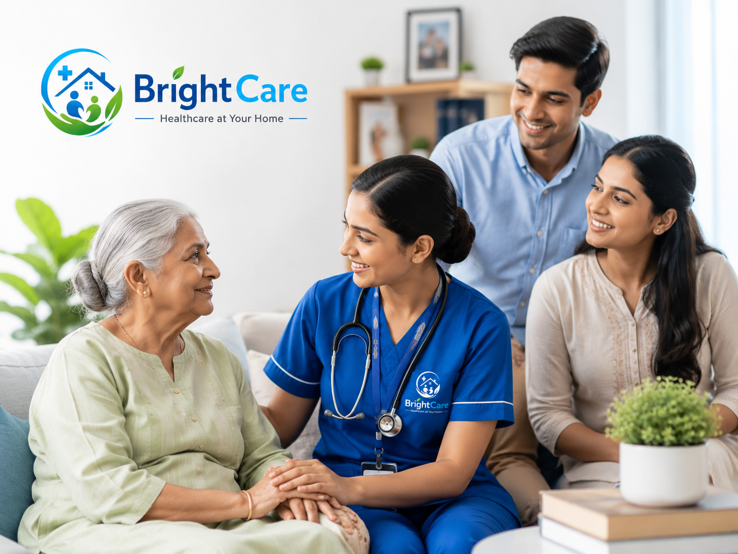 Bright Care healthcare professionals providing home healthcare services
